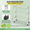 VEVOR Hydroponics Growing System, 54 Sites 6 Food-Grade PVC-U Pipes, 3 Layers Indoor Planting Kit with Water Pump, Timer, Nest Basket